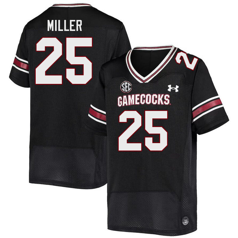 Men #25 Dante Miller South Carolina Gamecocks 2023 College Football Jerseys Stitched-Black
